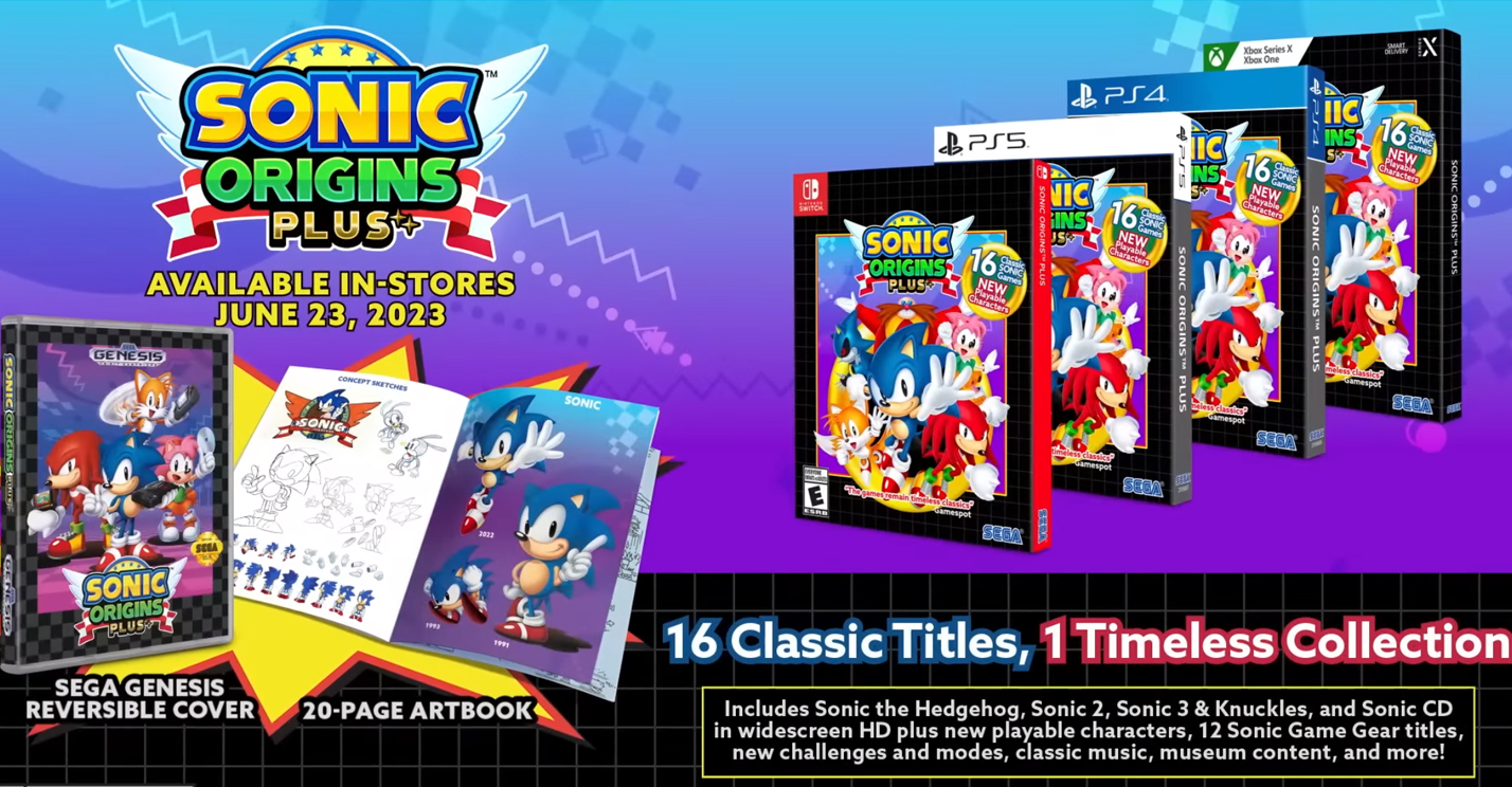 Sonic Origins Plus Release Date Set for June, Adds 12 Games